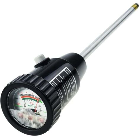 Misuratore di pH e umidità del terreno per piante e alberi, ideale per giardino, prato, fattoria, interni ed esterni, lungo 30 cm