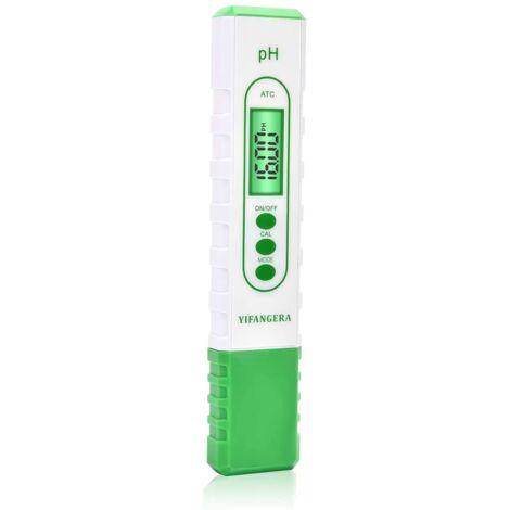 Misuratore di pH, tester di pH 0,01, misuratore di pH elettronico ad alta precisione, con funzione di compensazione automatica della temperatura