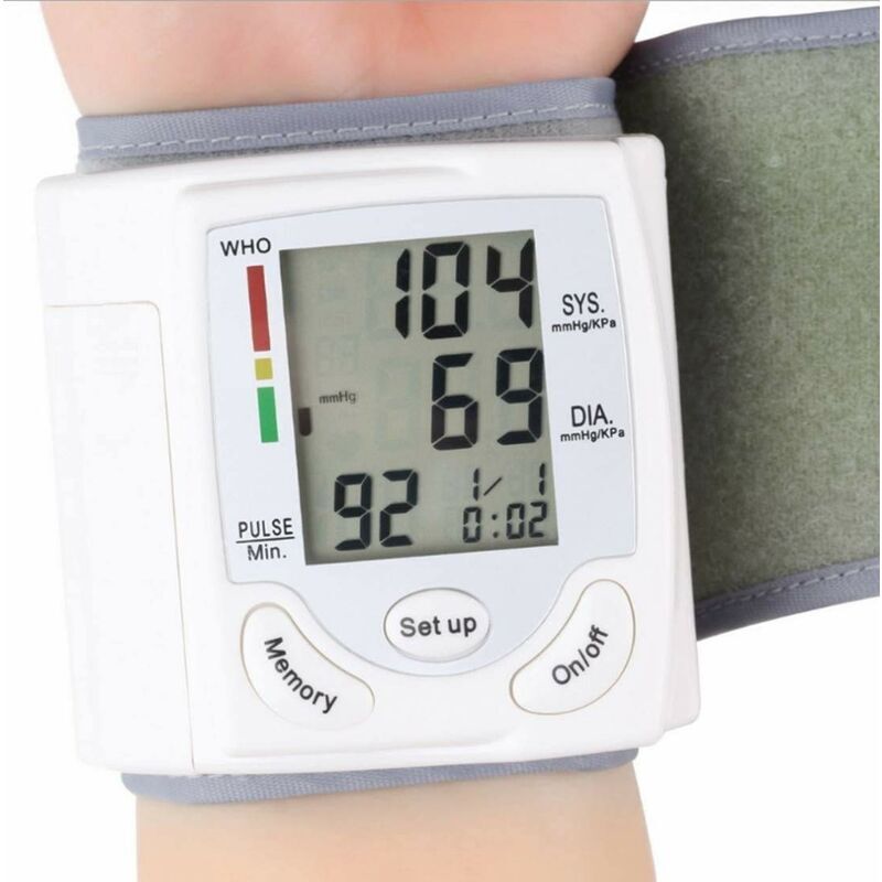 Image of Misuratore di pressione arteriosa da polso - Monitor professionale intelligente della pressione sanguigna, rilevamento automatico della pressione