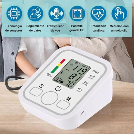 Misuratore di pressione sanguigna professionale elettronico da braccio - Clinicamente convalidato, con rilevamento del battito cardiaco irregolare e guida per il posizionamento del bracciale (bianco)