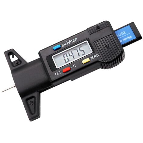 Misuratore di profondità digitale, misuratore di profondità digitale da 0 a 25,4 mm, display LCD digitale, per auto, camion e motociclette
