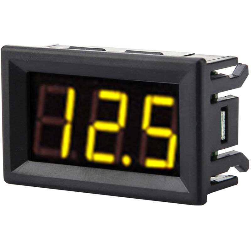 Image of Qiyao - Misuratore di tensione voltmetro digitale dc 0-30V da 0,56'' con display led illuminato, 3 fili, con protezione da inversione di polarità