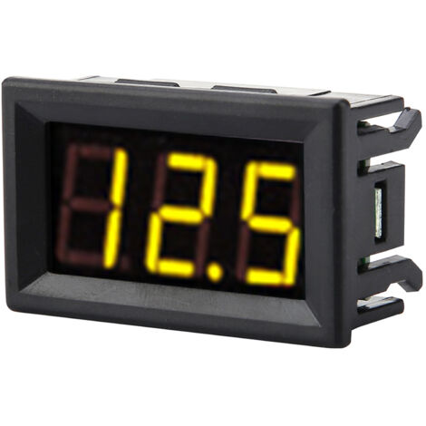 Misuratore di tensione voltmetro digitale DC 0-30V da 0,56'' con display LED illuminato, 3 fili, con protezione da inversione di polarità