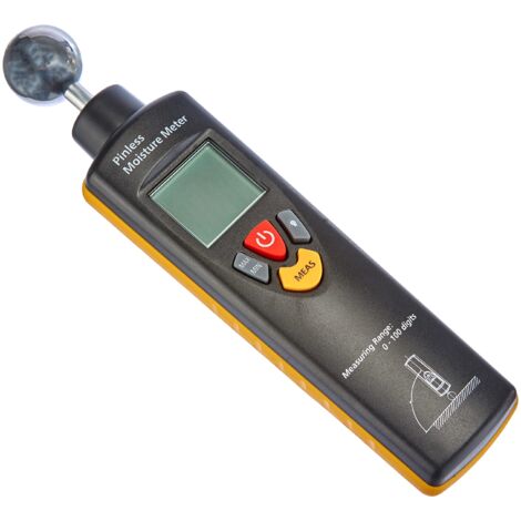 Misuratore di umidità del materiale, display digitale 0-100, dimensioni H280xL45xP33mm, per legno e materiali da costruzione