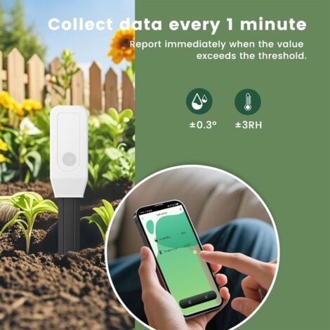 Misuratore di umidità del terreno per giardinaggio, misurazione dell'umidità agricola  Misuratore di umidità del terreno in tempo reale per serre, coltivazione di ortaggi, paesaggistica, aziende agric