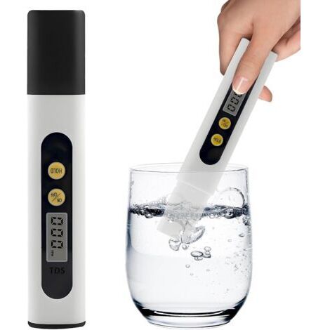 Misuratore digitale di TDS - Qualità dell'acqua potabile, acquario, spa, display LCD preciso, facile da usare