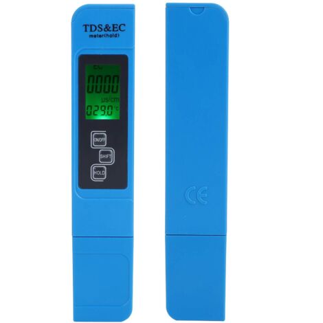 Misuratore digitale TDS EC portatile a penna Tester di conducibilità elettrica Test di qualità dell'acquaRetroilluminazione