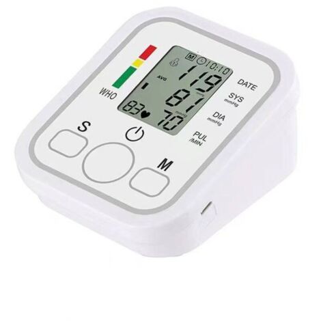 Misuratore elettronico portatile della pressione sanguigna, tipo bracciale domestico, sfigmomanometro con schermo LCD, misurazione accurata