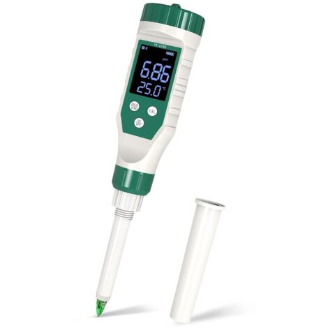 Misuratore PH per Alimenti, pHmetro Digitale Bluetooth con Retroilluminazione LCD e ATC, Impermeabile, Tester pH per Carne, Pane, Formaggio, Pasta Morbida e Acqua