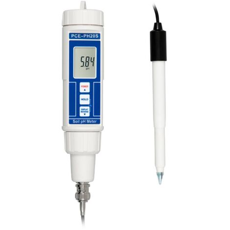 Misuratore pH portatile PCE-PH20S per suolo, ricalibrabile e resistente all'acqua