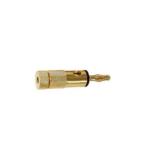 Misurazione connettori 141304 banana Plug, 4 mm, placcato oro, nero