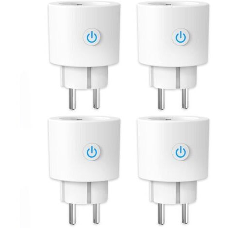 Misurazione del consumo energetico della presa intelligente WiFi da 16 A, compatibile con Alexa/Google Home, controllo tramite app, programmazione e timer.