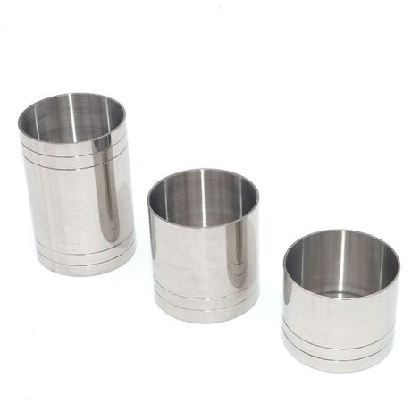 Misurini dritti, bicchieri da cocktail, bicchieri Jigger, misurini cilindrici da 25 ml/35 ml/50 ml, acciaio inossidabile, bar per baristi, bar per baristi - uno per ciascuno
