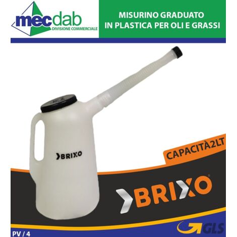 Misurino graduato in plastica per olio e grasso 2lt