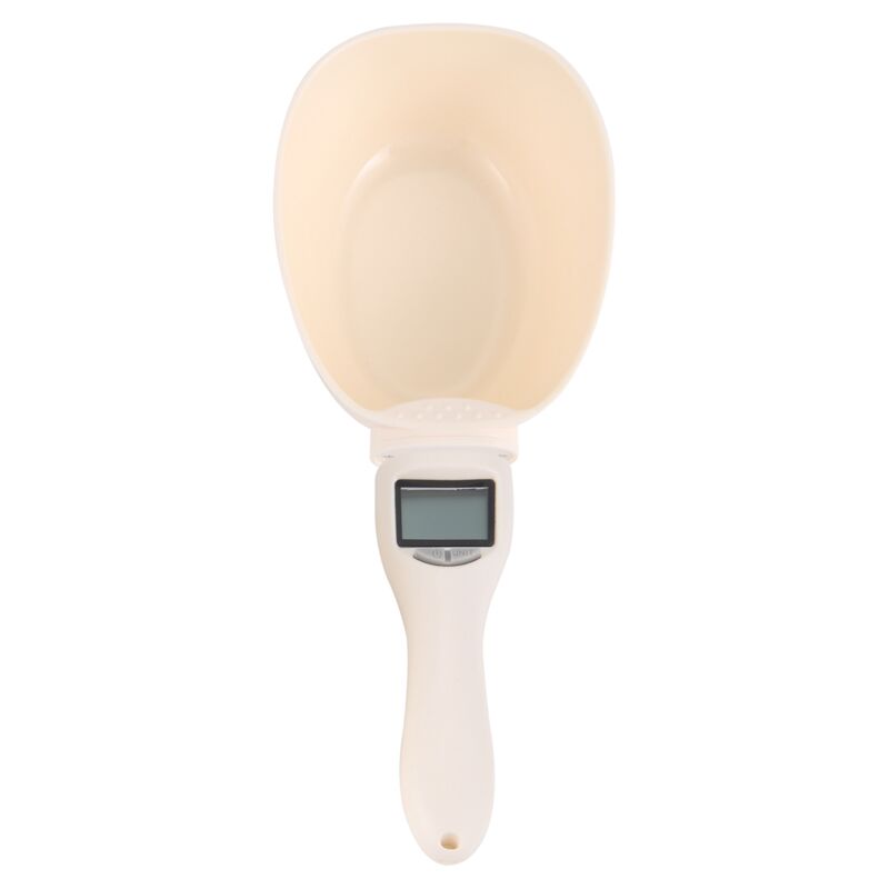 Image of Misurino per cibo per animali domestici, tazza per cani, cucchiaio con bilancia digitale, tazza staccabile, ciotole per animali domestici