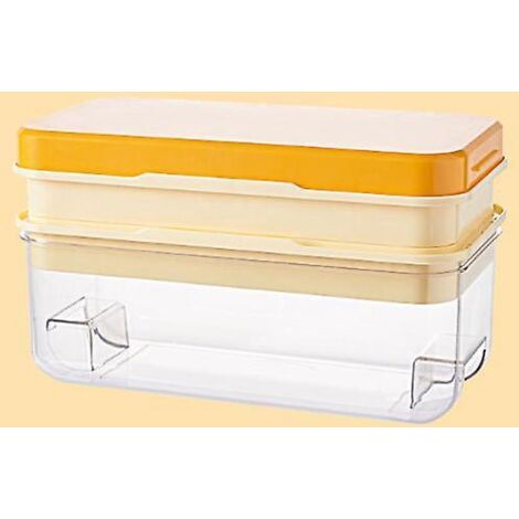 mit Aufbewahrungsbox, Eiswürfelform mit Silikondeckel, kleine Größe, für 64 kleine Eiswürfel.