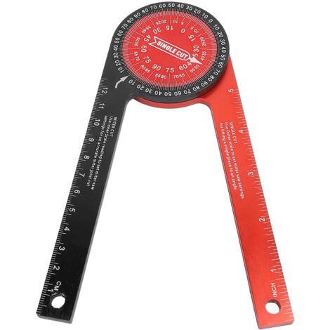 Miter Saw Protractor 360 Degree Aluminum Alloy Cutting Positioner Miter Saw Angle Ruler Gauge Finder