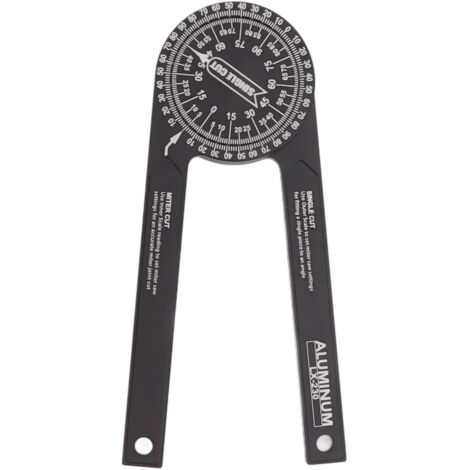 Miter Saw Protractor Accurate 2 Laser Engraving Scales Efficient Aluminum Alloy Angle Finder Protractor for Carpenter
