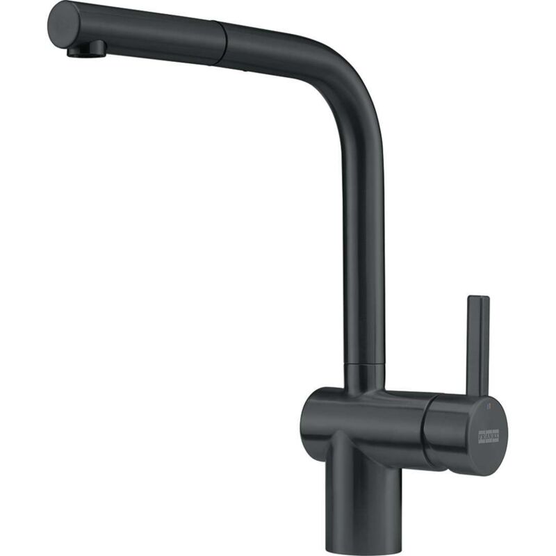 Mitigeur évier atlas neo à bec haut orientable avec douchette - Matériau : Inox - Saillie : 225 mm - Hauteur : 297 mm - Décor : Noir Franke
