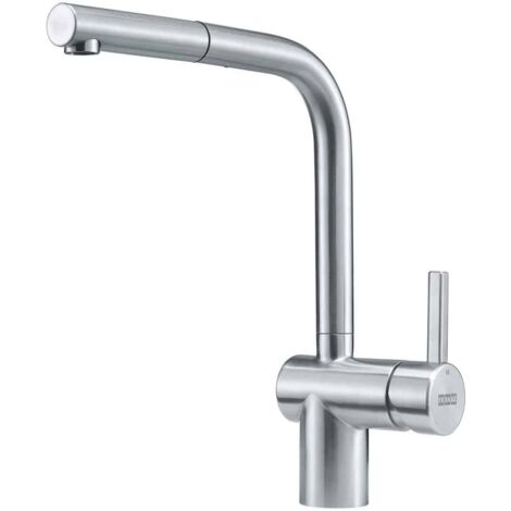 Mitigeur Franke Atlas Néo à douchette monojet - Inox Lisse coloris Inox Lisse