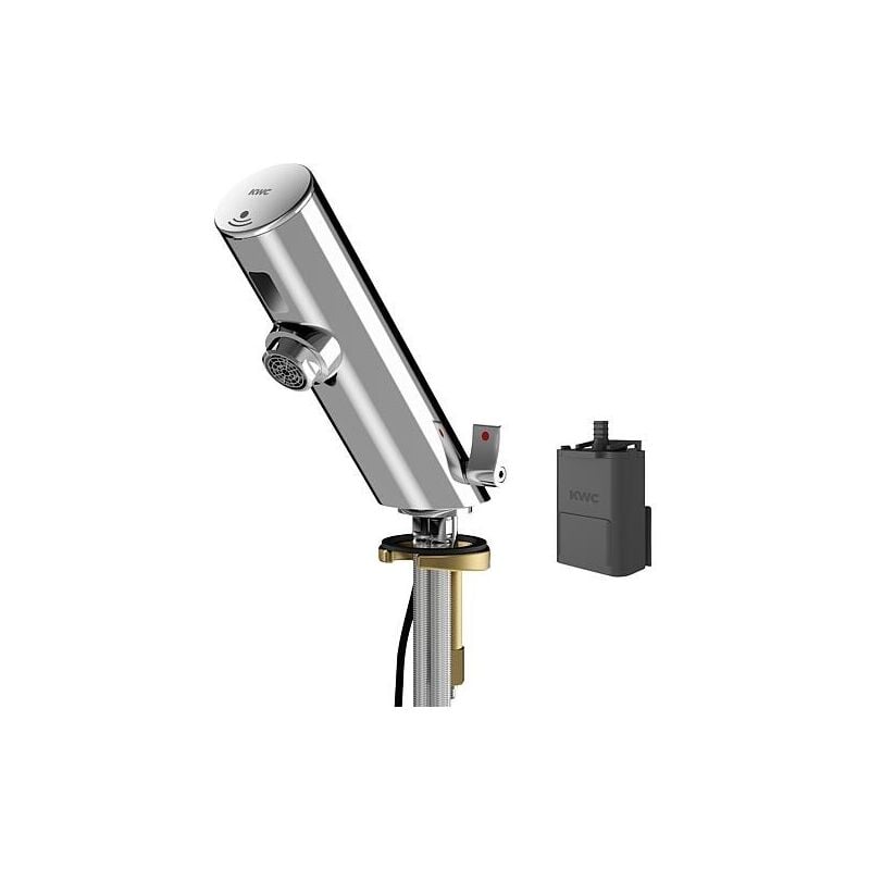Franke - kwc Professional Mitigeur de lavabo F3 commande électronique, Saillie 100 mm, avec compartiment à pile Réf. Fabricant :