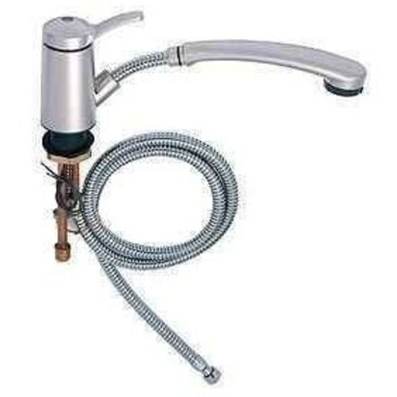 Imline - Mitigeur avec douchette couleur métal pour caravane et camping-car