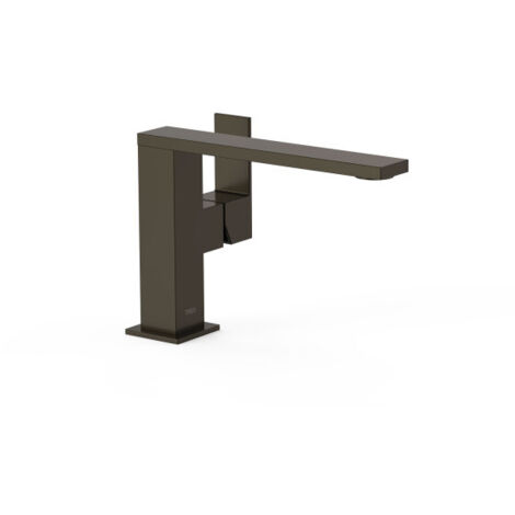 Mitigeur avec manette latérale pour lavabo Noir Bronze - TRES 00620501KMB