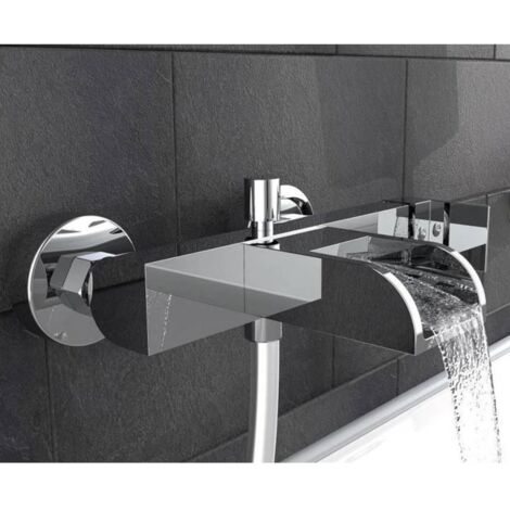 Mitigeur baignoire chromé - Mitigeur cascade - Système encastré - MIT/BAI/IDR/CRO
