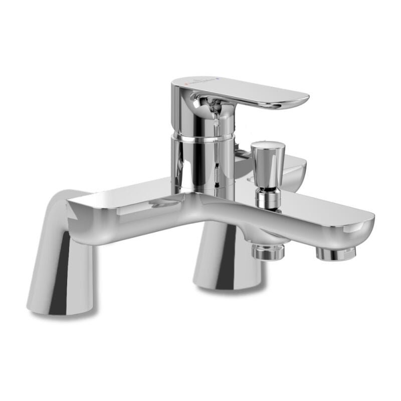 Mitigeur baignoire mécanique villeroy et boch o novo avec colonnettes