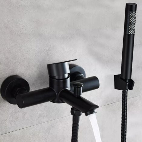 Mitigeur De Bain Thermostatique Noir, Neo, SENSEA | Leroy Merlin