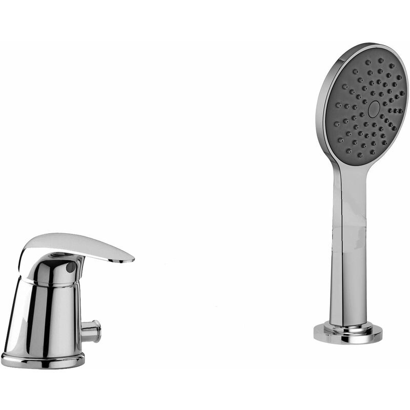 Mitigeur de baignoire avec déviateur et set de douche Paffoni DU041CR Sans bec