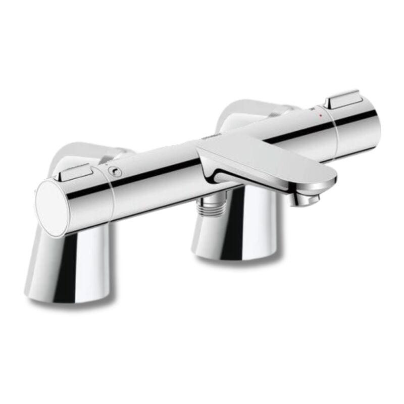 Duravit - Mitigeur baignoire thermostatique Wave chromé brillant avec colonnettes