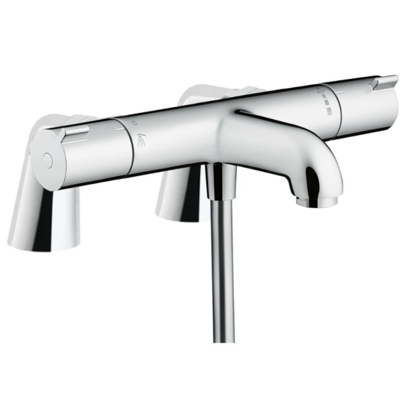 Mitigeur baignoire thermostatique Hansgrohe Ecostat 1001 cl chromé avec colonnettes