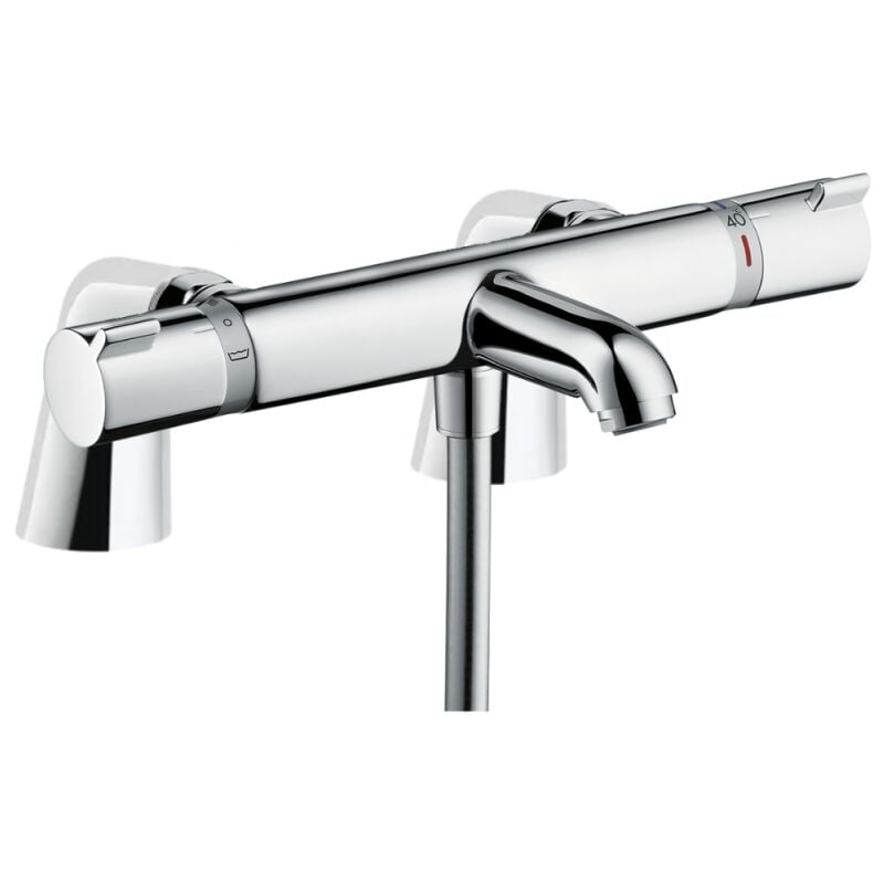 Hansgrohe - Mitigeur baignoire thermostatique Ecostat Comfort chromé avec colonnettes