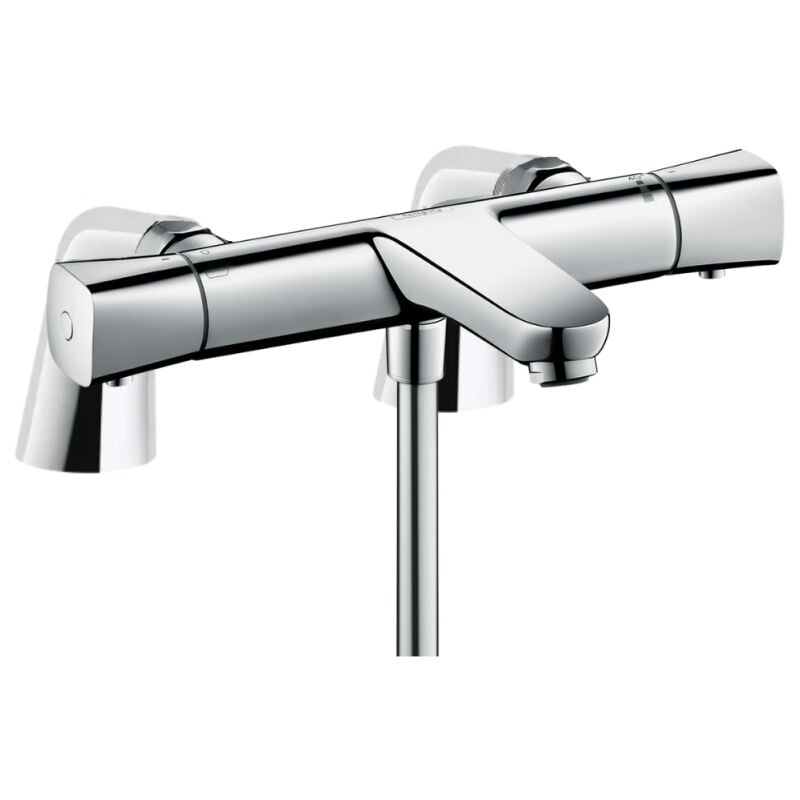 Hansgrohe - Mitigeur baignoire thermostatique Ecostat Universal chromé avec colonnettes