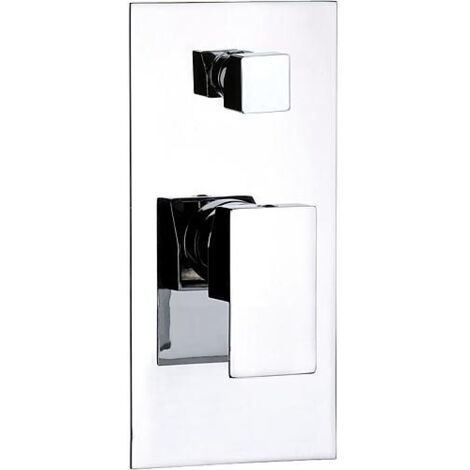 Mitigeur bain/douche 1 poignée UP SKYLINE chromé - rosette 85x175 avec corps montage mural encastré