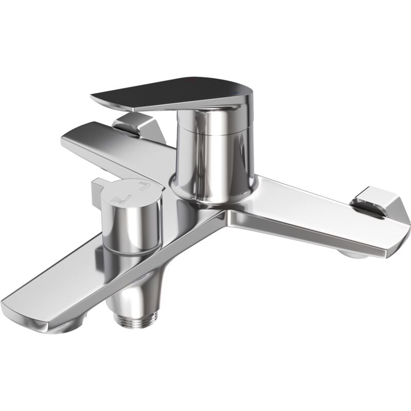 Mitigeur bain-douche chrome robinet de salle de bain laiton nave