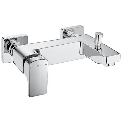 Mitigeur bain-douche L90 mural avec inverseur automatique - Chromé - Roca - A5A0D01C00