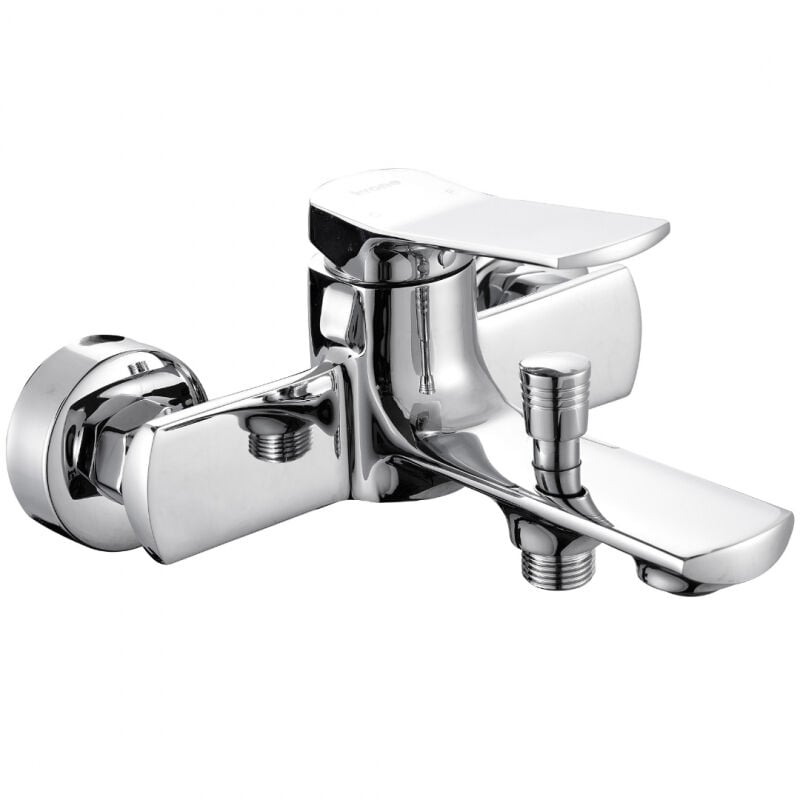 Mitigeur baignoire douche mécanique chromé Mineka
