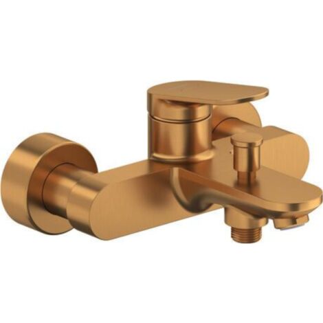 Mitigeur bain douche mécanique DURAVIT Wave bronze brossé