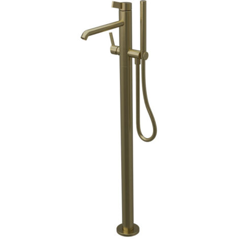 Mitigeur bain douche monocolonne or brossé PVD Piega - CRISTINA ONDYNA PA18996I