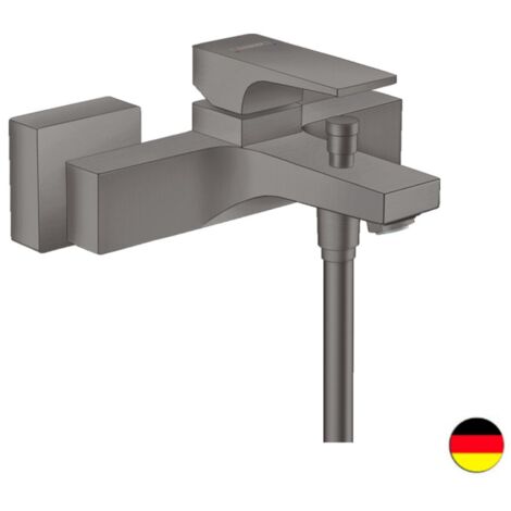 Mitigeur bain douche monocommande HANSGROHE Metropol, noir chrome brossé