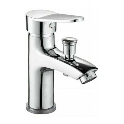Mitigeur bain/douche monotrou chromé, monocommande. Design moderne et fonctionnel pour salle de bain.