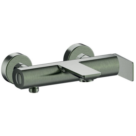 Mitigeur bain douche mural chrome noir brosse - CRISTINA ONDYNA BA10775
