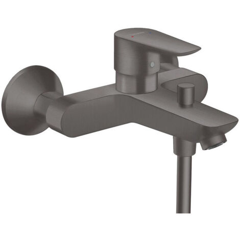mitigeur bain/douche noir chromé brossé