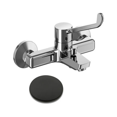Mitigeur bain douche poignee pmr black mat - CRISTINA ONDYNA PC10713