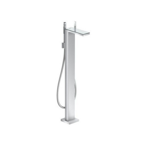 mitigeur bain/douche, set de finition pour montage au sol chromée/miroir