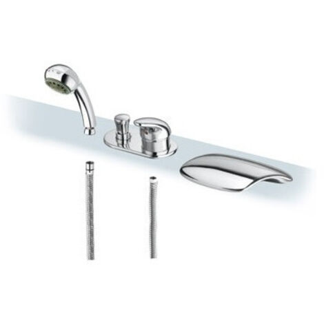 Mitigeur Bain/douche sur gorge complet OLTRE chromé - Cristina Ondyna SP18051