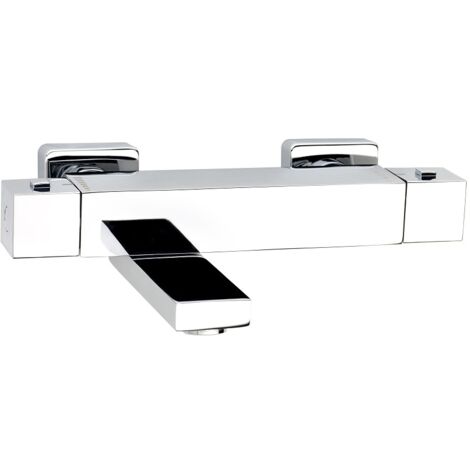 Mitigeur bain/douche thermostatique Ancodesign 2 - Anconetti - Bec inverseur rabattable - Chromé - Chromé