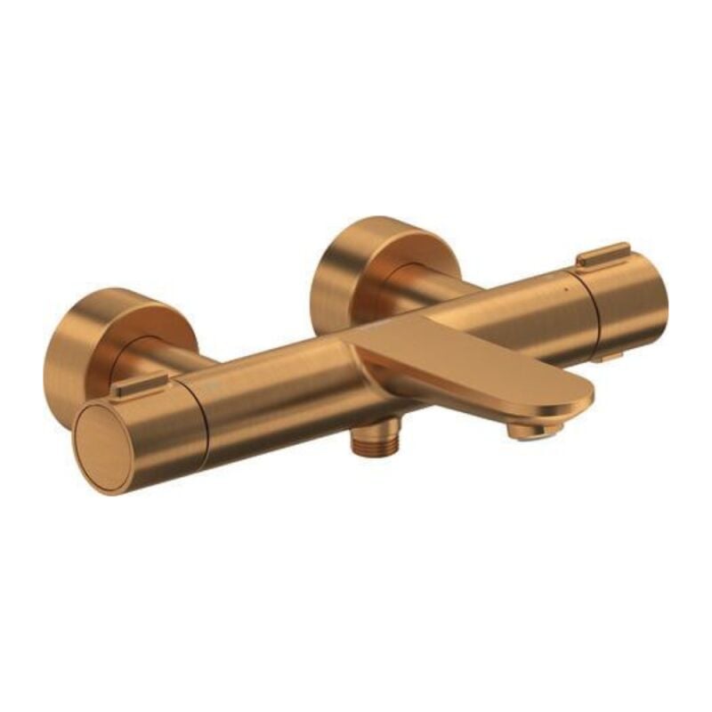 Duravit - Wave - Mitigeur thermostatique de baignoire, bronze brossé WA5220000004